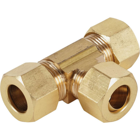 458418 3/8 In. Compression Brass Tee