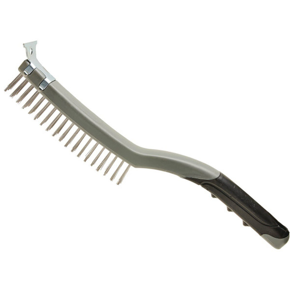 383 Best Look 5-1/4 In. x 1/2 In. Stiff Stainless Steel Wire Brush with Scraper