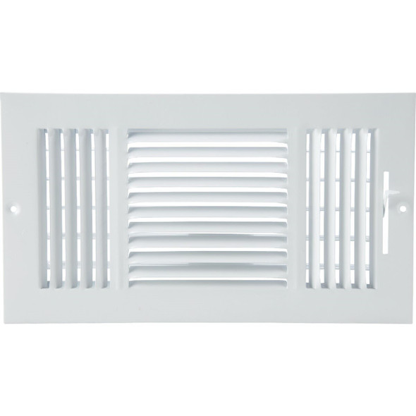 3SW1206WH-AB Home Impressions White Steel 7.76 In. Wall Register