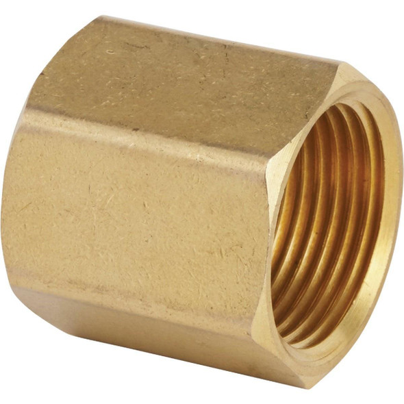 35014 Best Garden 3/4 In. FHT x 3/4 In FPT Brass Non-Swivel Hose Connector