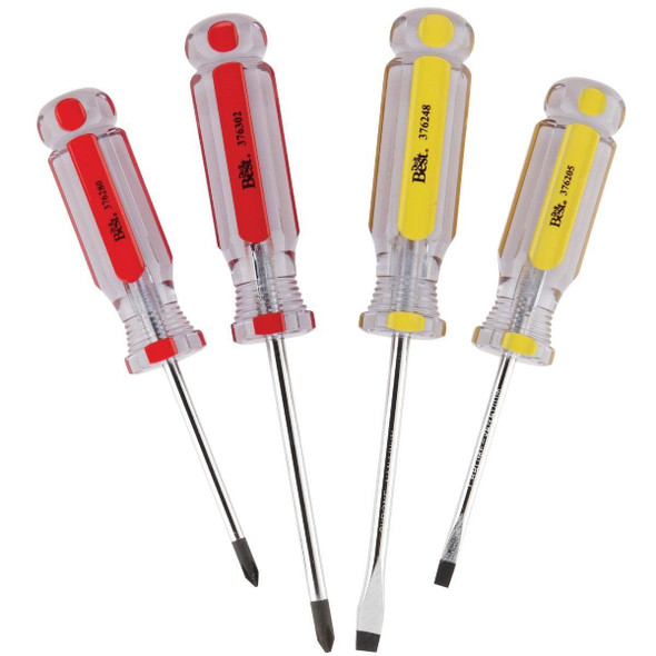 376329 Slotted & Phillips Screwdriver Set (4-Piece)