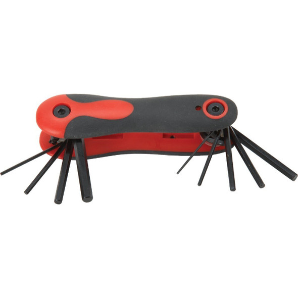 347418 SAE Folding Hex Key Set, 9-Piece