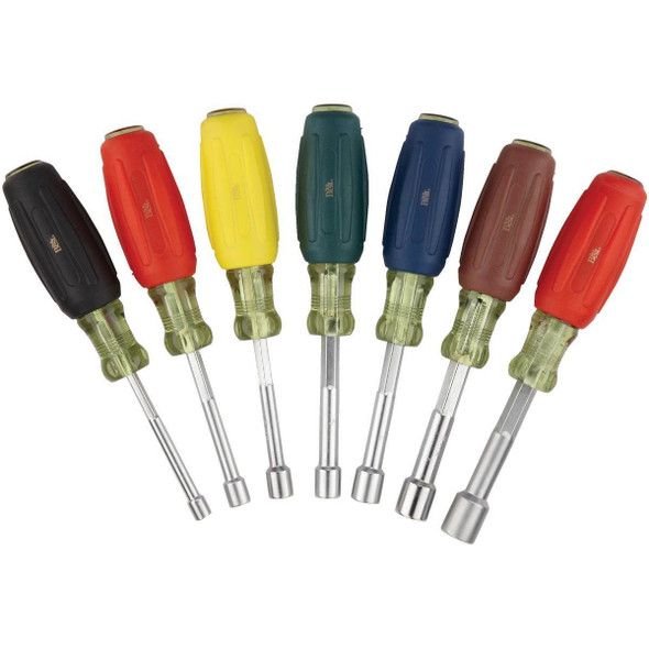 311406 Standard 3 In. Solid Shaft Nut Driver Set, 7-Piece