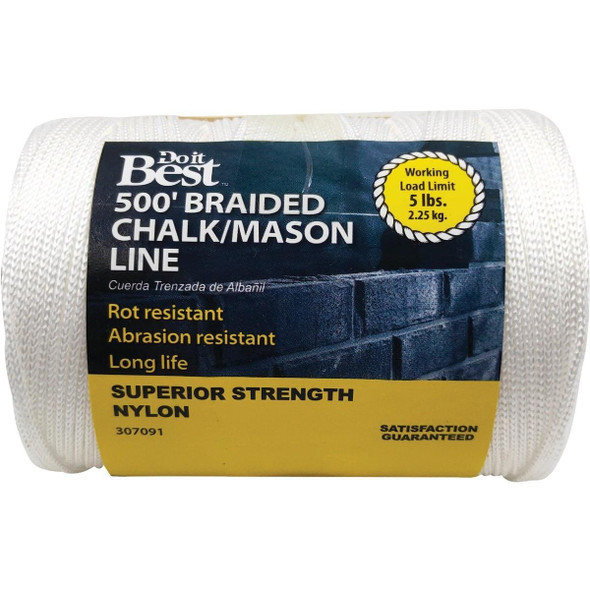 307091 500 Ft. Braided Nylon Chalk/Mason Line