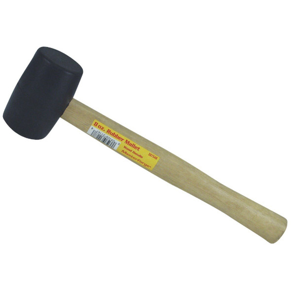 307548 8 Oz. Rubber Mallet with Hardwood Handle