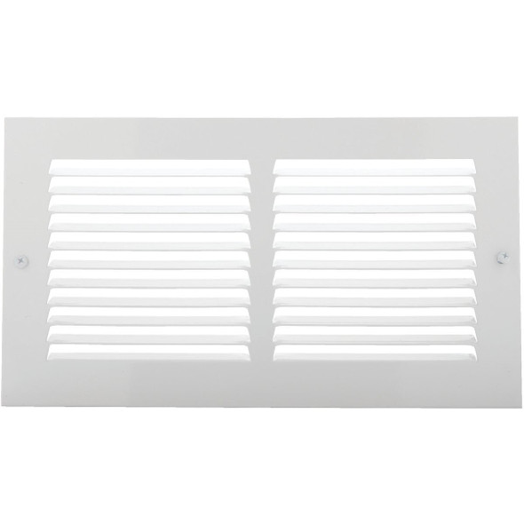 1RA1206WH Home Impressions 6 In. x 12 In. Stamped Steel Return Air Grille
