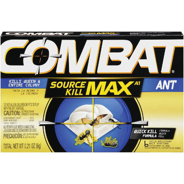 DIA 55901 Combat Source Kill Max 0.21 Oz. Solid Ant Bait Station (6-Pack)