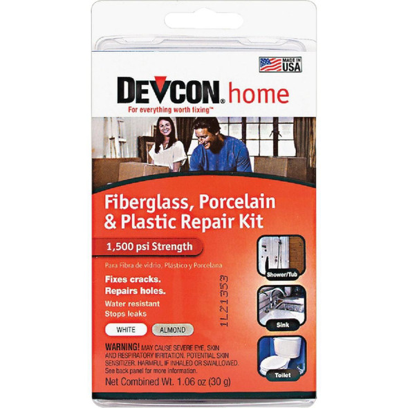 90217 Devcon 1.06 Oz. Fiberglass, Porcelain & Plastic Epoxy Repair Kit