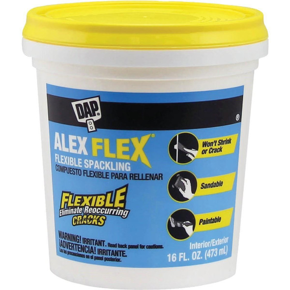 18742 Dap Alex Flex 16 Oz. Heavy-Duty Acrylic Spackling