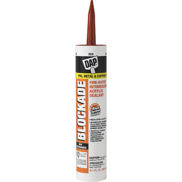 18858 Dap Blockade 10.1 Oz. Fire-Rated Intumescent Sealant, Red