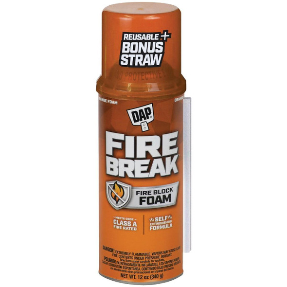 7565010012 DAP FireBreak 12 Oz. Flame Resistant Foam  Sealant