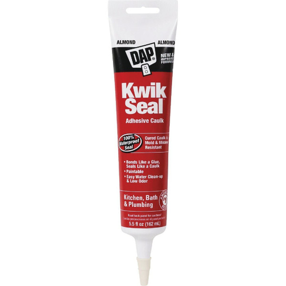 18013 Dap Kwik Seal 5.5 Oz. Almond Kitchen & Bath Adhesive Caulk