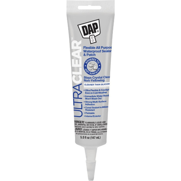 18387 DAP Ultra 5 Oz. Flexible Elastomeric Sealant, Clear