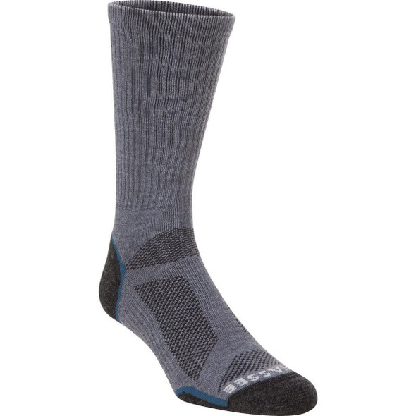 72921 Hiwassee Trading Company Medium Charcoal/Blue Light Tech Crew Sock
