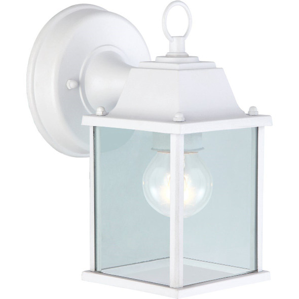 IOL3WH Home Impressions 100W Incandescent White Lantern Outdoor Wall Light Fixture