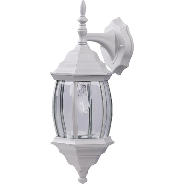 IOL73TWH Home Impressions White Incandescent Type A or B Outdoor Wall Light Fixture (2-Pack)