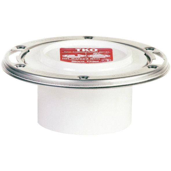 884-PTM Sioux Chief 4 In.x 3 In. Schedule 40 DWV PVC Closet Flange