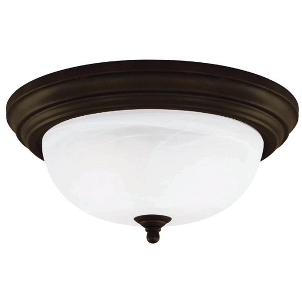 IFM411ORB Home Impressions 11 In. Oil Rubbed Bronze Incandescent Flush Mount Ceiling Light Fixture