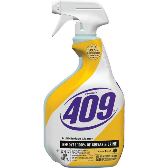30954 Formula 409 32 Oz. Lemon Fresh Antibacterial Multi-Surface Disinfectant Cleaner