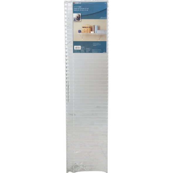 104100 ClosetMaid 4 Ft. W. x 12 In. D Ventilated Shelf Kit, White