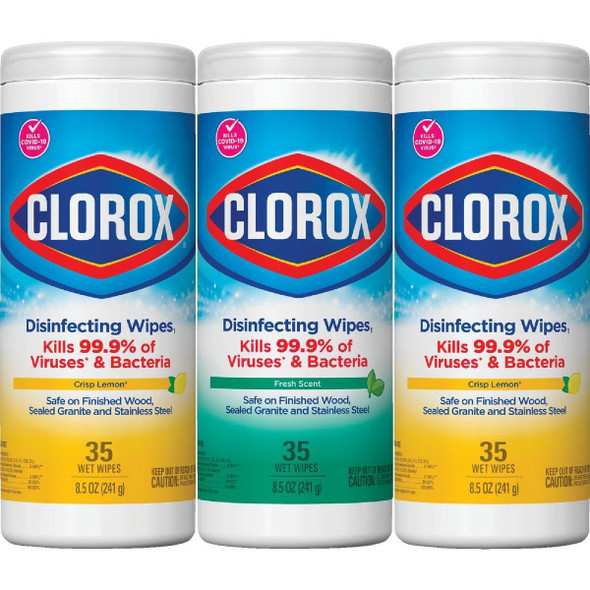 30112 Clorox Disinfecting Cleaning Wipes Tub (3-Pack, 35 Each)