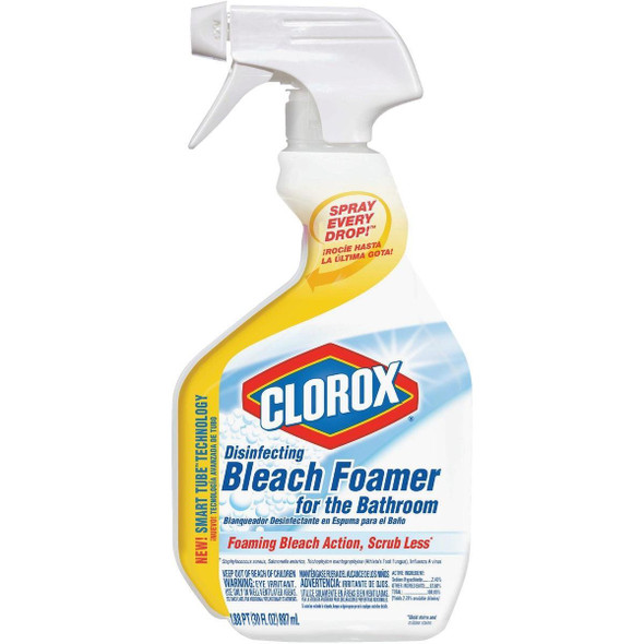 30614 Clorox 30 Oz. Disinfecting Bleach Foamer Bathroom Cleaner