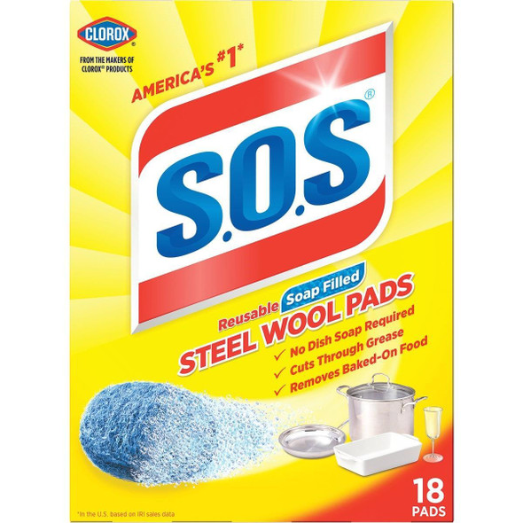 98018 S.O.S. Scouring Pad (18 Count)