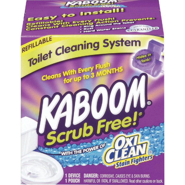 35113 KABOOM Scrub Free Refillable Automatic Toilet Cleaner System