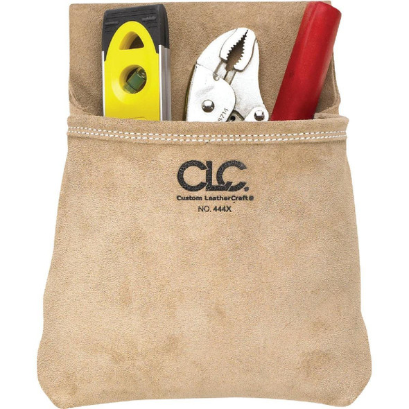 444X CLC Single Pocket Suede Leather Nail & Tool Bag