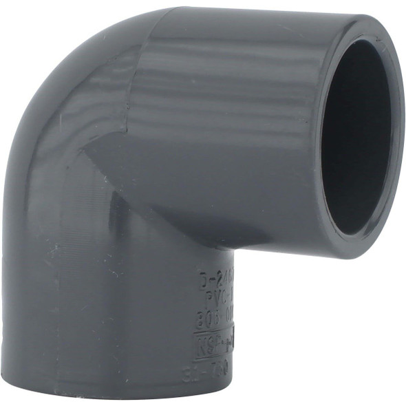 PVC 08300  1800HA Charlotte Pipe 1-1/2 In. Slip x Slip Schedule 80 90 Deg. PVC Elbow (1/4 Bend)