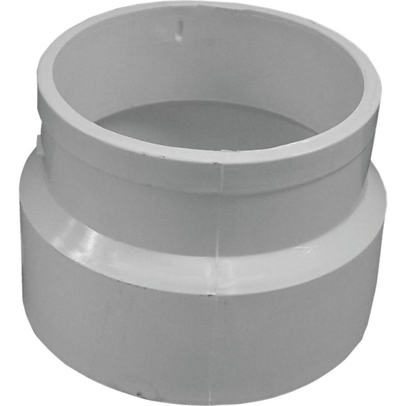 PVC 00122  1000HA Charlotte Pipe 4 In. Hub x SPG Schedule 40 DWV No-Hub PVC Adapter