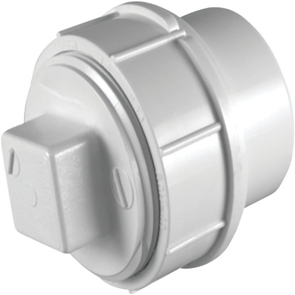 PVC 01105X 0600HA Charlotte Pipe 3 In. Schedule 30 DWV PVC Cleanout with Threaded Plug