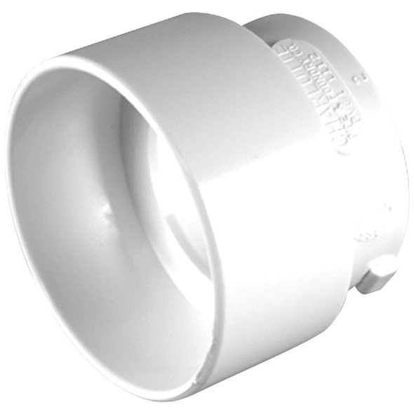 PVC 01112  0600HA Charlotte Pipe 3 In. Sch 30 SPG x 1-1/2 In. Sch 40 Hub DWV Reducing PVC Bushing