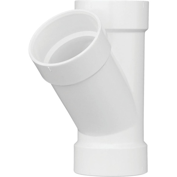 PVC 01600  0600HA Charlotte Pipe 3 In. Schedule 30 DWV Hub PVC Wye