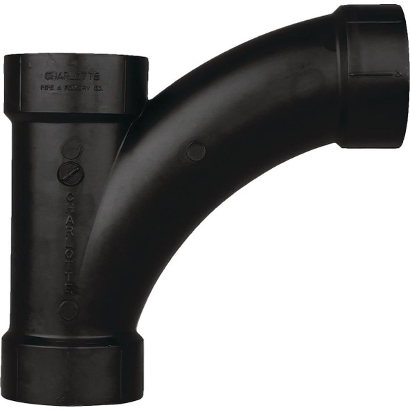 ABS 00501  0800HA Charlotte Pipe 2 In. Hub x Hub x Hub Combination ABS Wye