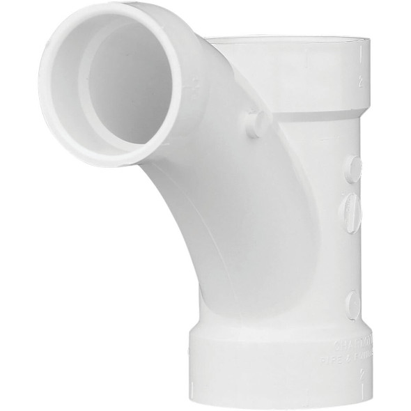 PVC 00502  1200HA Charlotte Pipe 3 In. X 3 In. X 1-1/2 In. Reducing Tee-Wye PVC Tee