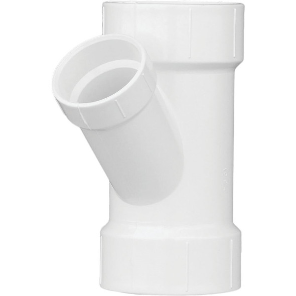 PVC 00601  1400HA Charlotte Pipe 3 In. x 2 In. Schedule 40 DWV Reducing PVC Wye