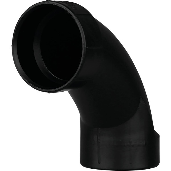 ABS 00304  0800HA Charlotte Pipe 2 In. Hub x Hub 90 Deg. Long Sweep ABS Elbow (1/4 Bend)