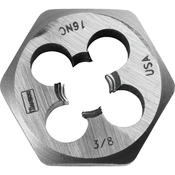 96205 Century Drill & Tool 3/8-16 National Coarse 1 In. Across Flats Fractional Hexagon Die