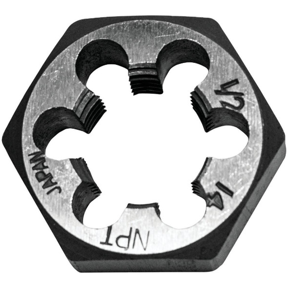98307 Century Drill & Tool 1/2-14 NPT 1 In. Across Flats Hexagon Pipe Die