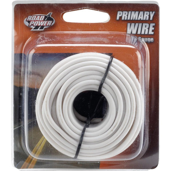 55667933 ROAD POWER 24 Ft. 16 Ga. PVC-Coated Primary Wire, White