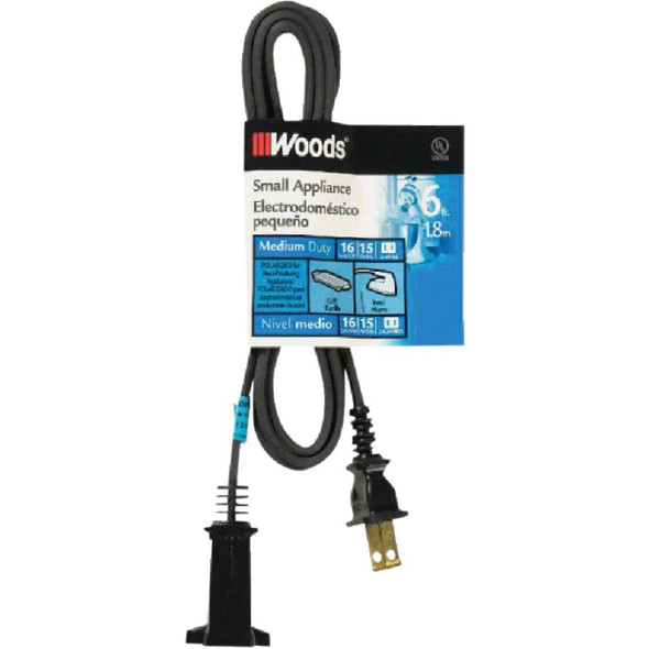 292 Woods 6 Ft. 16/2 15A Heater & Appliance Cord