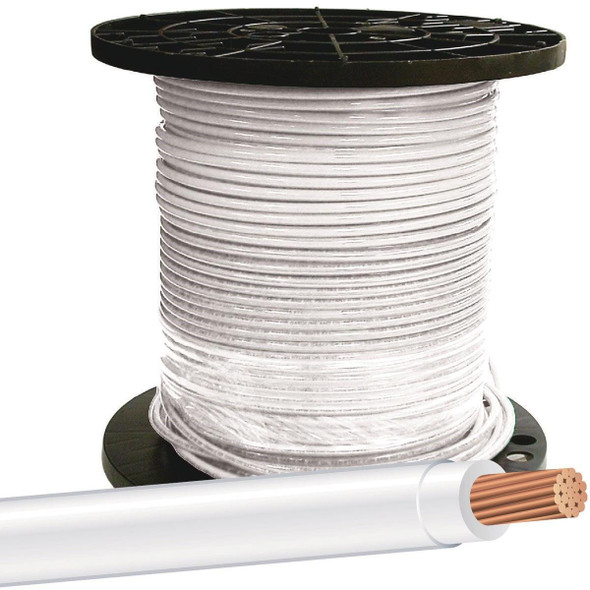 20489112 Southwire 500 Ft. 8 AWG Stranded White THHN Electrical Wire