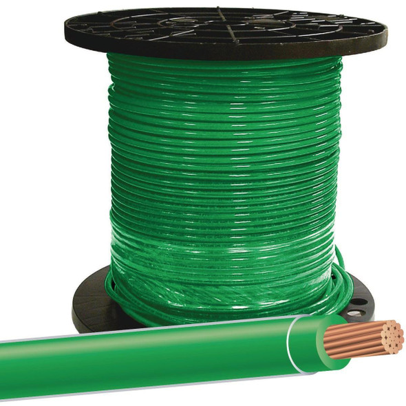 20492512 Southwire 500 Ft. 8 AWG Stranded Green THHN Electrical Wire