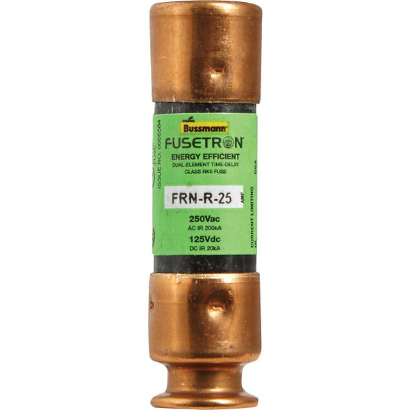 FRN-R-25 Bussmann 25A FRN-R Cartridge Heavy-Duty Time Delay Cartridge Fuse