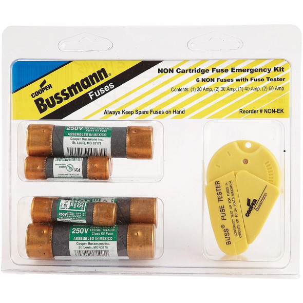 NON-EK Bussmann 20A to 60A 250V Non Cartridge Emergency Fuse Kit