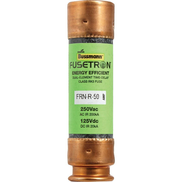 FRN-R-50 Bussmann 50A FRN-R Cartridge Heavy-Duty Time Delay Cartridge Fuse