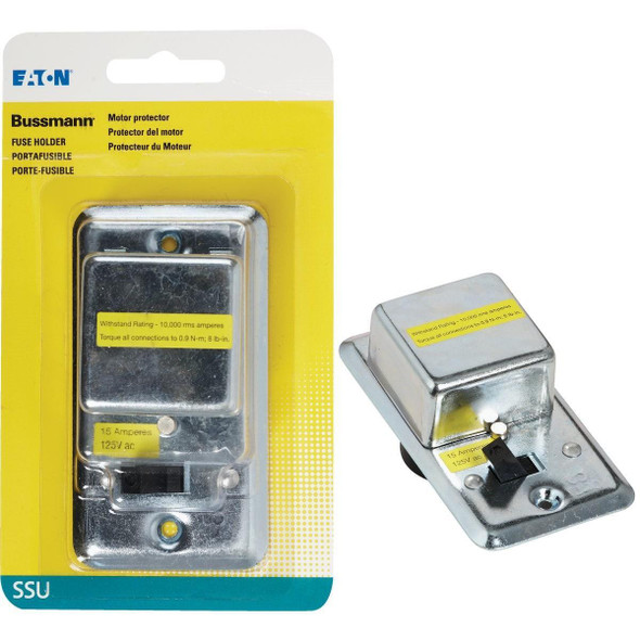 BP/SSU Bussmann 125V 15A 2-1/4 In. Handy Box Fuse Holder Cover Plate