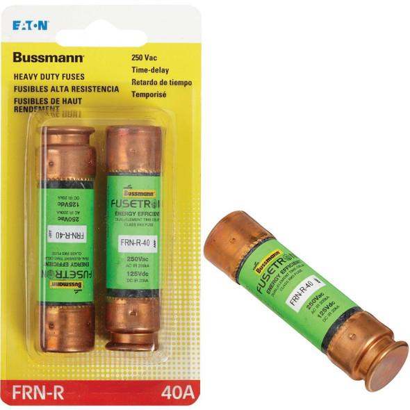 BP/FRN-R-40 Bussmann 40A FRN-R Cartridge Heavy-Duty Time Delay Cartridge Fuse (2-Pack)