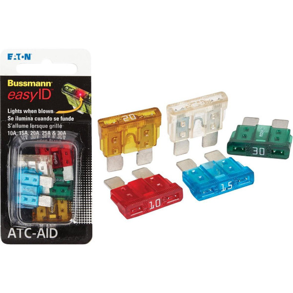 BP/ATC-AID Bussmann ATC Easy ID Blade Fuse Assortment